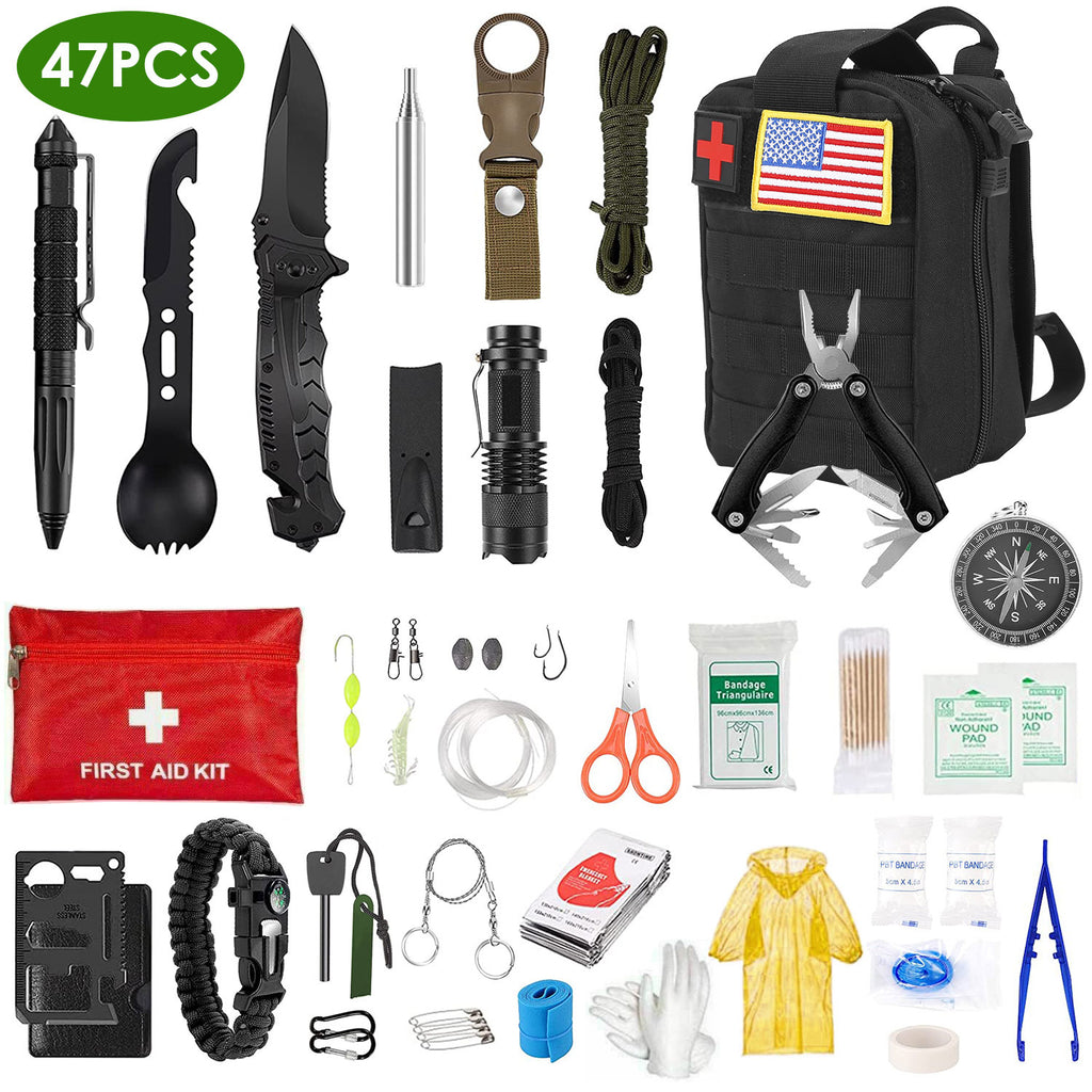 Complete Emergency Survival Kit for Hiking and Hunting Trips
