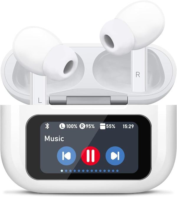 Noise-Cancelling Bluetooth Wireless Earbuds for iPhone & Android
