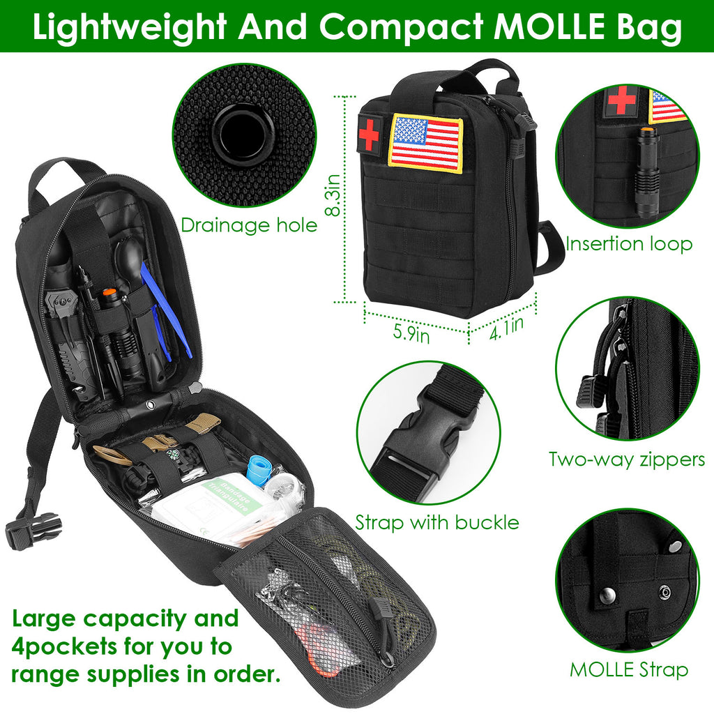 Complete Emergency Survival Kit for Hiking and Hunting Trips